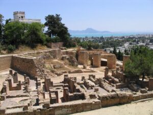 Le site de la colline de Byrsa à Carthage