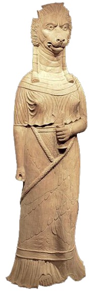 Statue léontocéphale du « Genius terrae Africae »