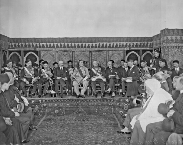 le Bey de Tunis lors d'une réunion beylicale le 12.8.1926