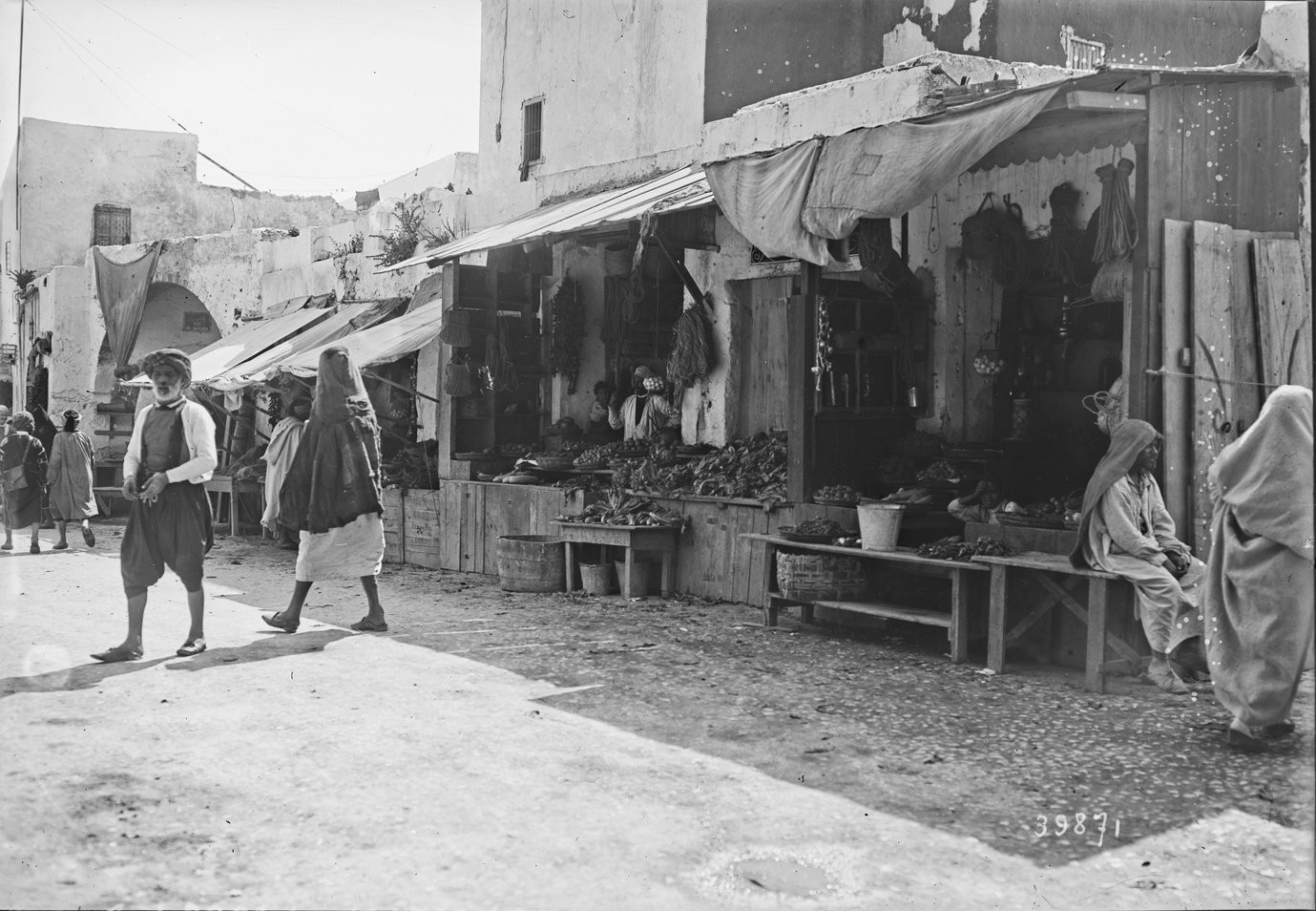 Bizerte 1914, rue commerçante