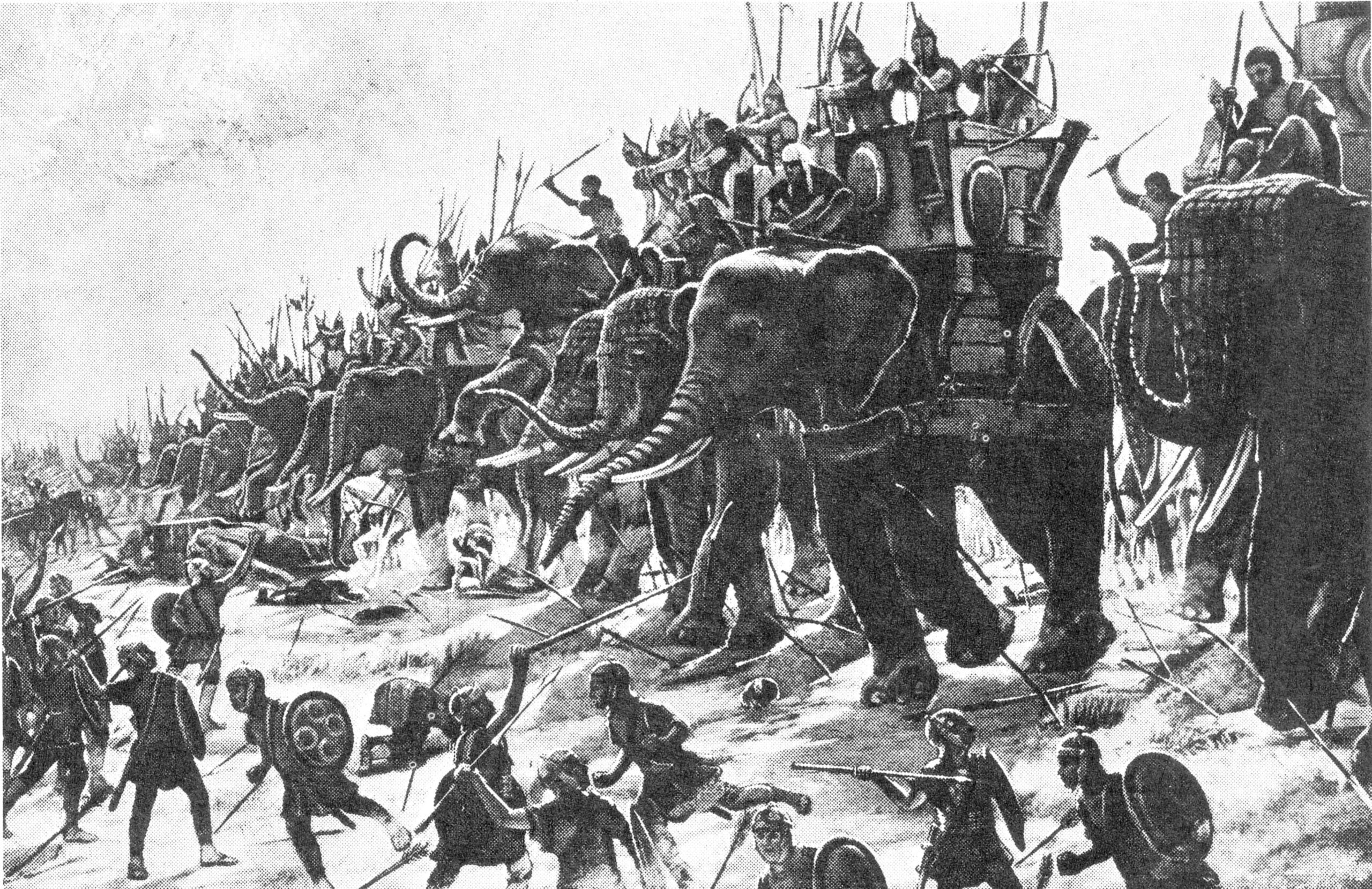 La bataille de Zama en Tunisie entre Rome et Carthage